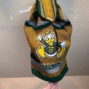 UNIVERSITY OF OREGON DUCKS Tribal Backpack. NWOT. Green/Yellow/Gray. Drawstring